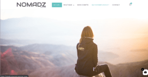 Création du site ecommerce NOMADZ - Mode et accessoires